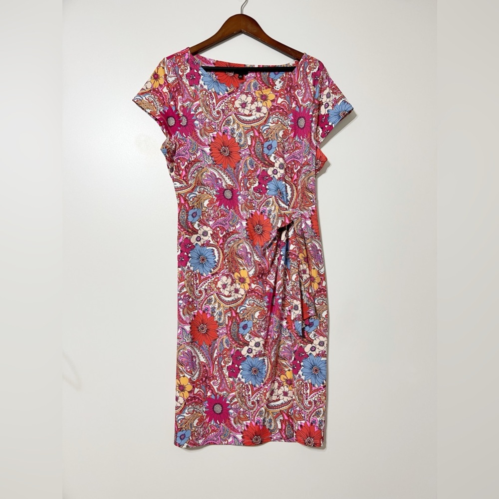Talbots floral Bella jersey dress